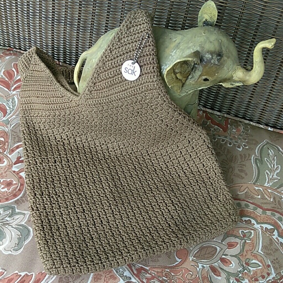 The Sak Handbags - Gorgeous Sand Crochet Shoulder Bag by The Sak